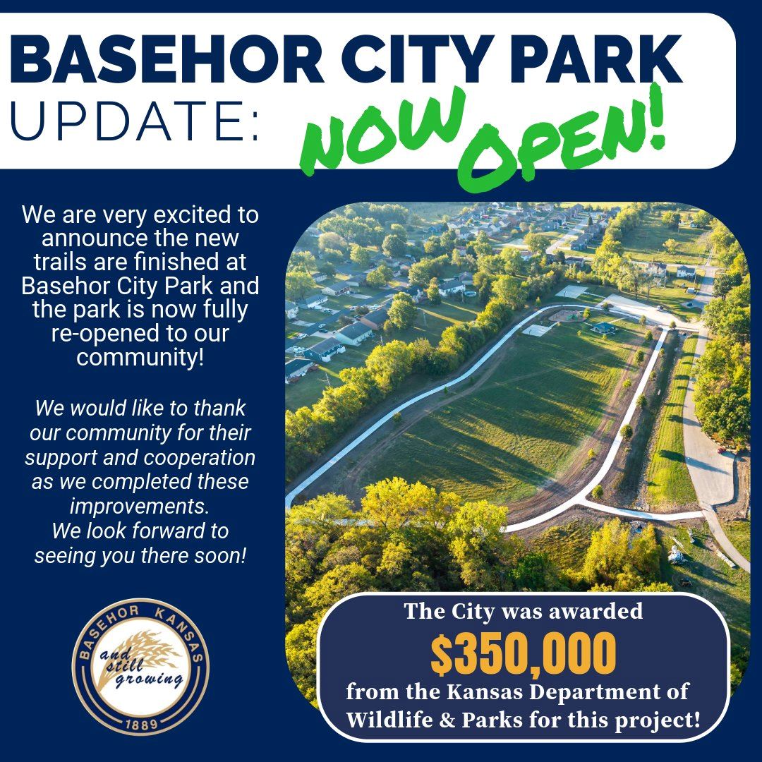 11.25 City Park Trails Open